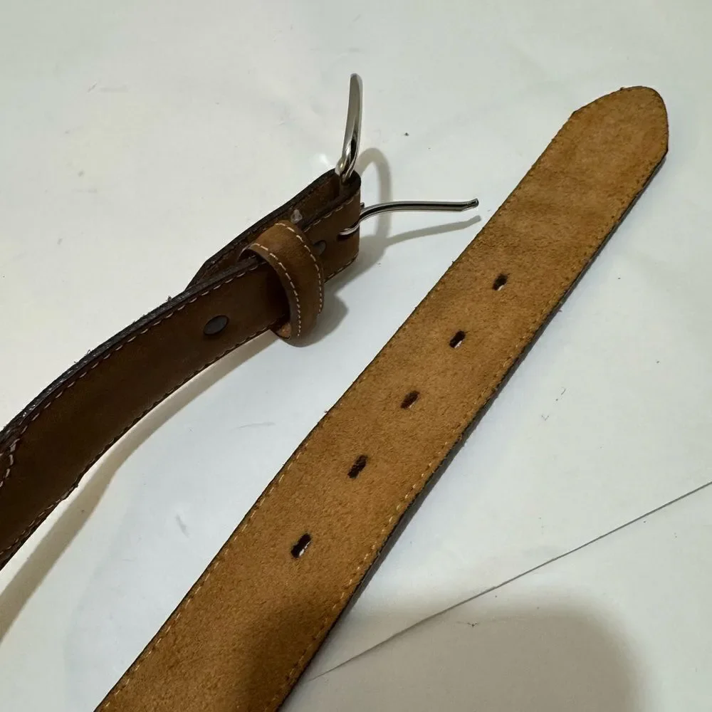 NWOT Silver Creek Men's Classic Brown Leather Belt Brown 48
